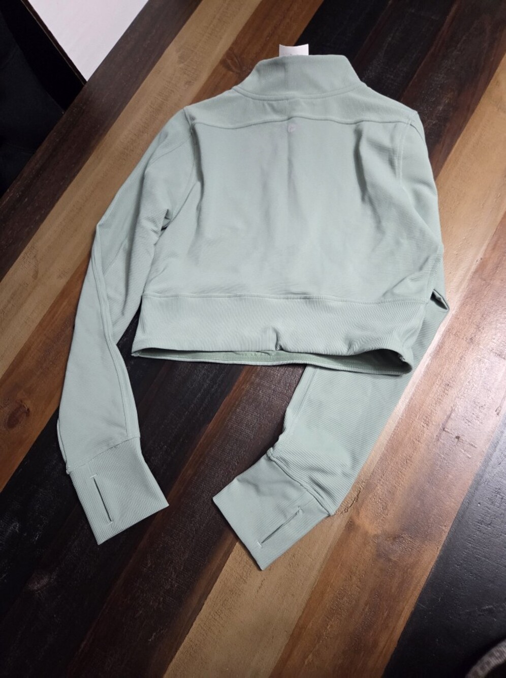 Women's Cropped Half-Zip Long-Sleeve Top - Picture 4 of 8